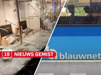 Gemist? Inbraak bij juwelier in Nijverdal & vrouw valt controleur aan in de trein