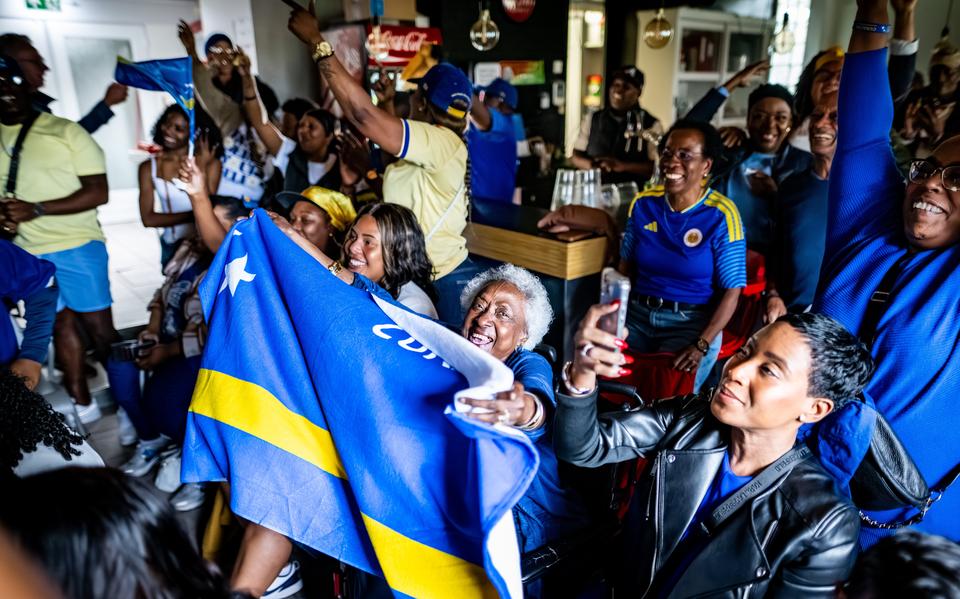 Curaçao-fan Otmar (53) uit Groningen over dik verlies in eerste WK-duel: Er zijn ook veel meer Duitsers dan wij