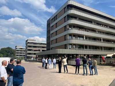 Van hoekig naar modern: eerste flat aan de Malvalaan in Aalst is klaar, en het contrast is groot