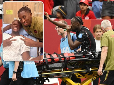 Ismaël Koné onder het mes voor dubbele beenbreuk, maar moet eerst poseren voor foto met teamgenoot