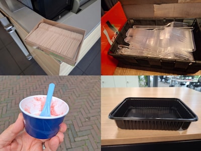 ‘Glad’ glijdt zo lekker bij ijs: waarom in Twente plastic bestek nog altijd in gebruik blijft