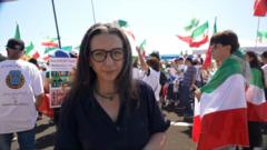 Iranian-Americans protest against Iran team at World Cup