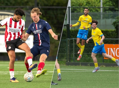 LIVE | Veel fans, vuurwerk en vooral spanning: Erp-Geldrop en Trinitas-Gestel begonnen