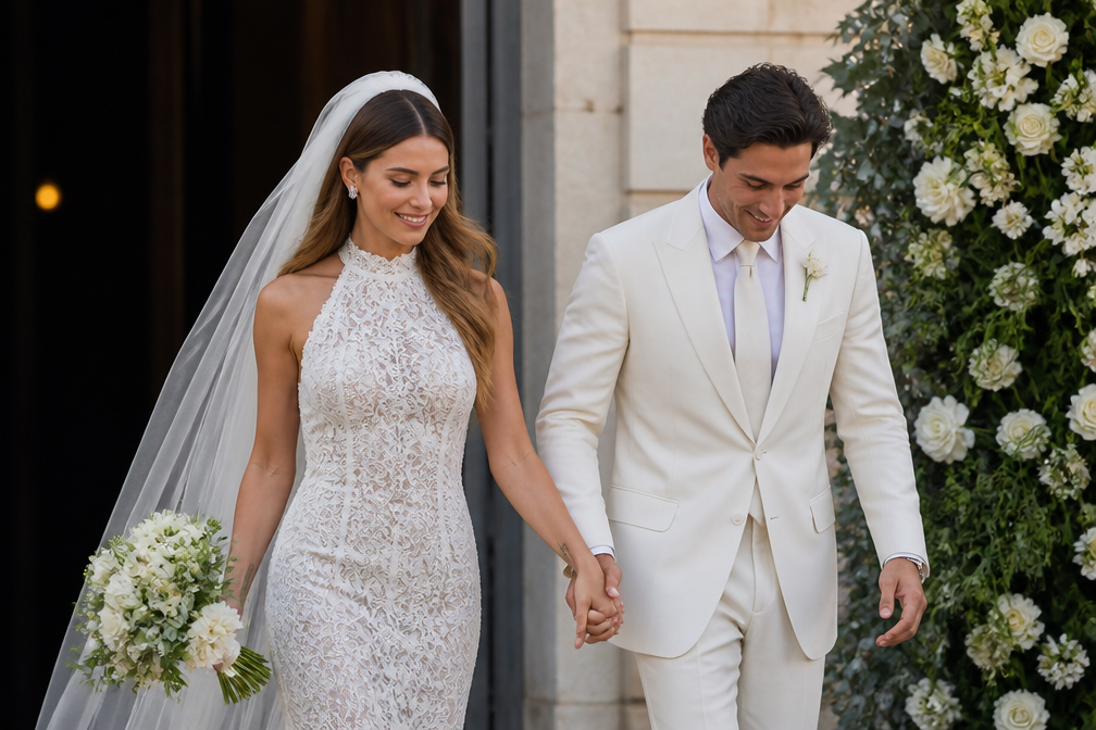 Thylane Blondeau getrouwd met Benjamin Attal in kasteel aan Rivièra