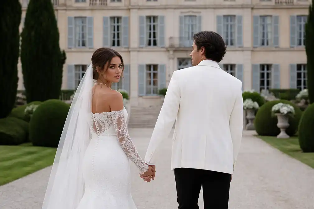 Thylane Blondeau getrouwd met Benjamin Attal in kasteel aan Rivièra