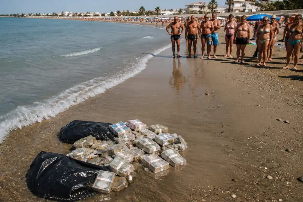 Strandgangers vinden 665.000 euro aangespoeld op Siciliaans strand Marina di Ragusa