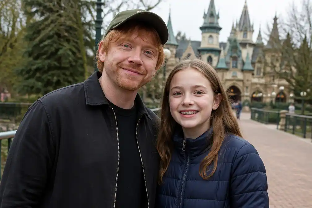 Harry Potter-acteur Rupert Grint laat Nederlandse fan (11) poseren in de Efteling