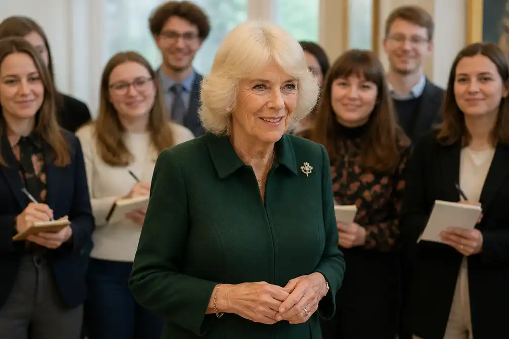 Koningin Camilla steunt jonge journalisten met nieuwe prijs