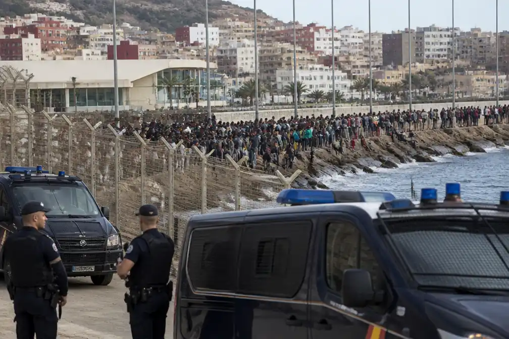 Rapport: eerder uitgezette mensen onder migranten Ceuta