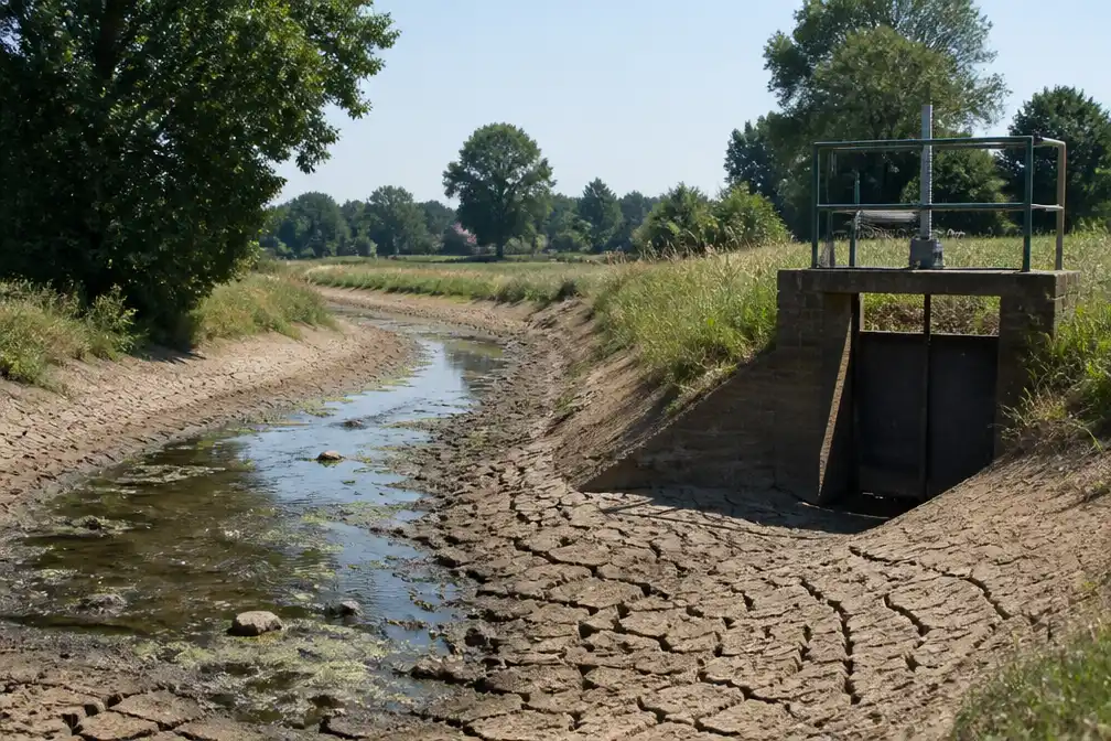 Waterschappen zuiden en oosten door droogtemaatregelen heen