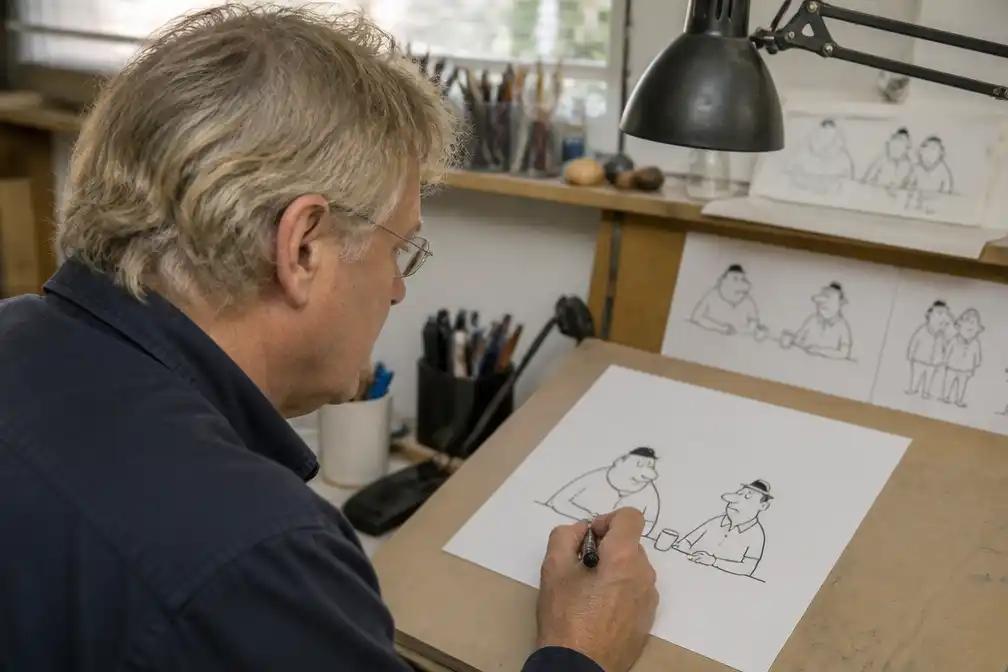 Paul Kusters-cartoon 'Toos en Henk' in meerdere dagbladen