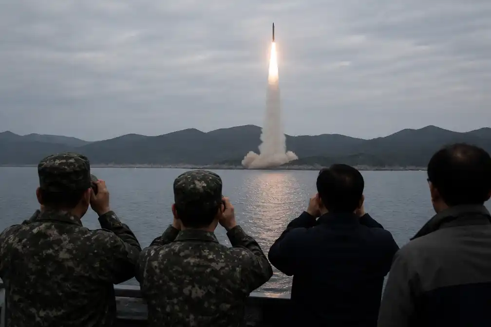 Noord-Korea vuurt op 6 augustus korteafstandsraket af richting Japanse Zee