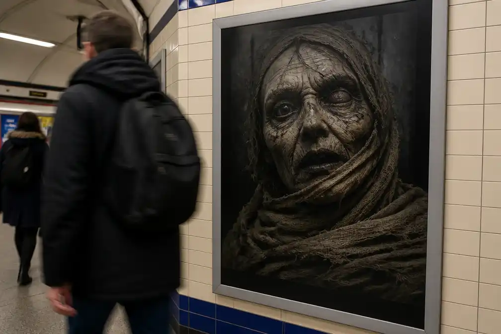 Britse waakhond verbiedt 'te enge' The Mummy-poster in Londense metro