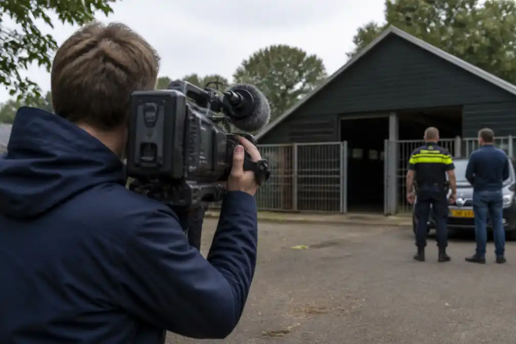 PowNews-ploeg belaagd bij dierenpension in Darp; PowNed doet aangifte