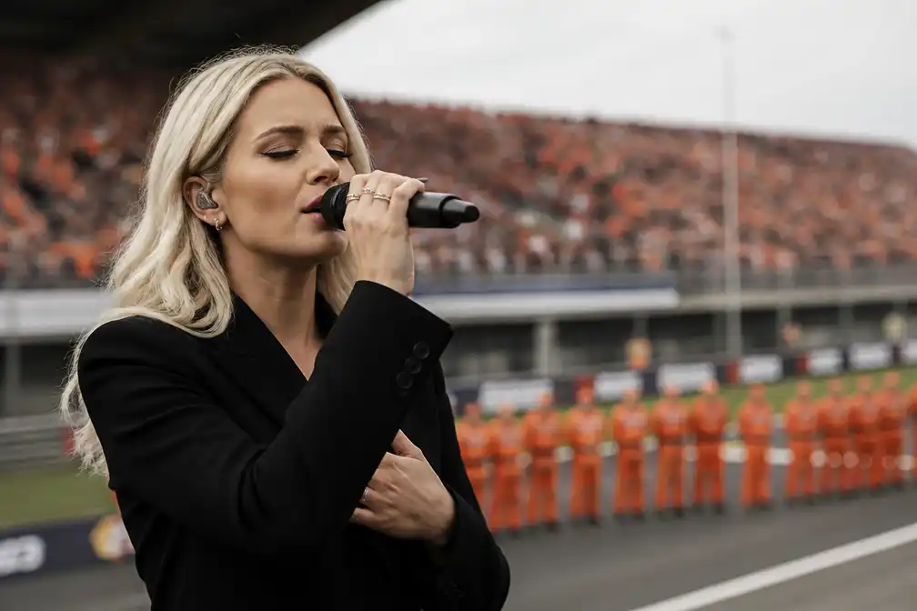 Davina Michelle zingt Wilhelmus opnieuw bij laatste Dutch GP