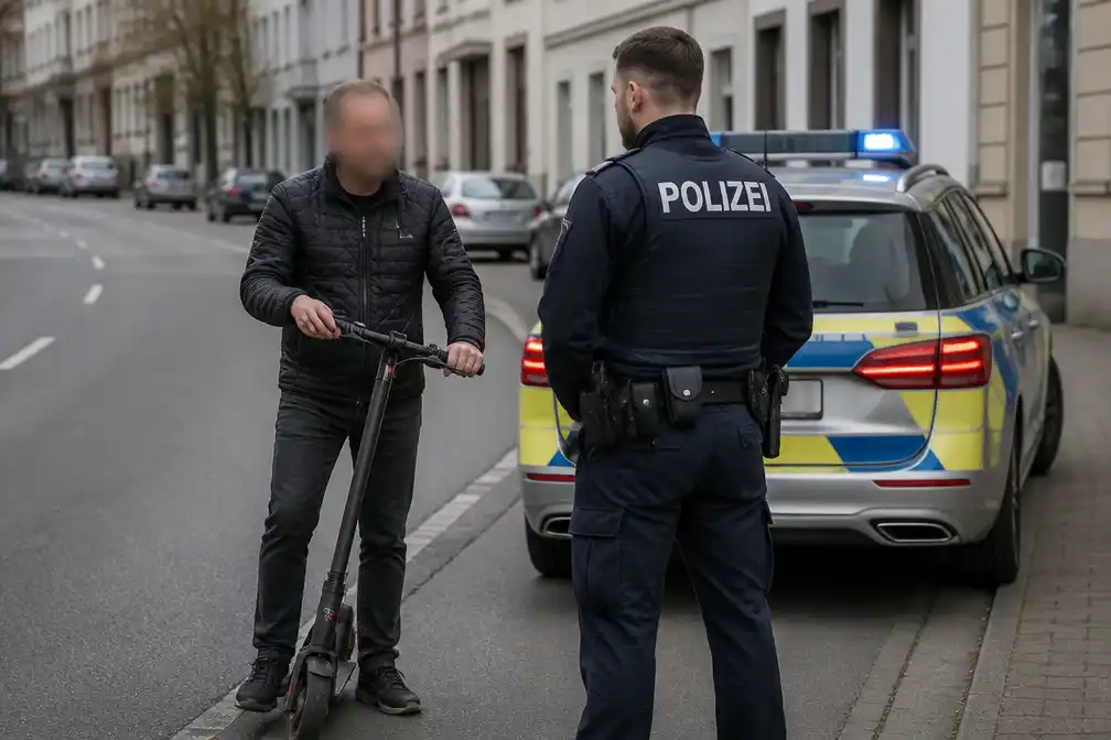 Gezochte Nederlander (47) in Aken aangehouden op e-step zonder kenteken