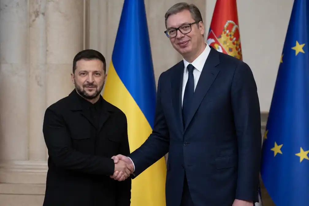 Zelensky brengt eerste staatsbezoek aan Servië en overlegt met Vučić