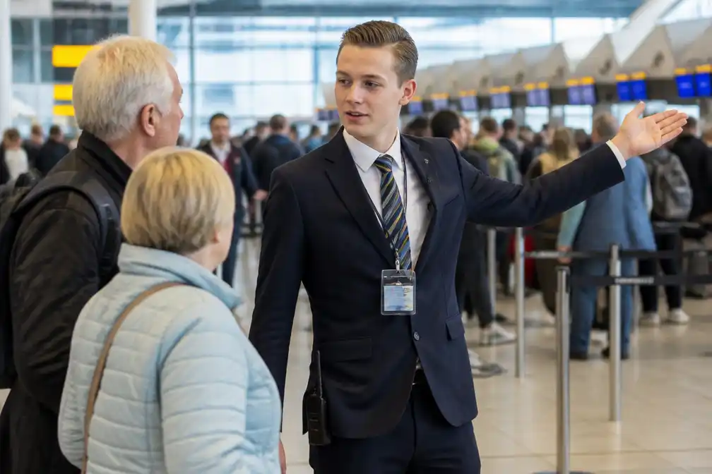 Melvin (19) is jongste floormanager van Schiphol en houdt overzicht in de drukte