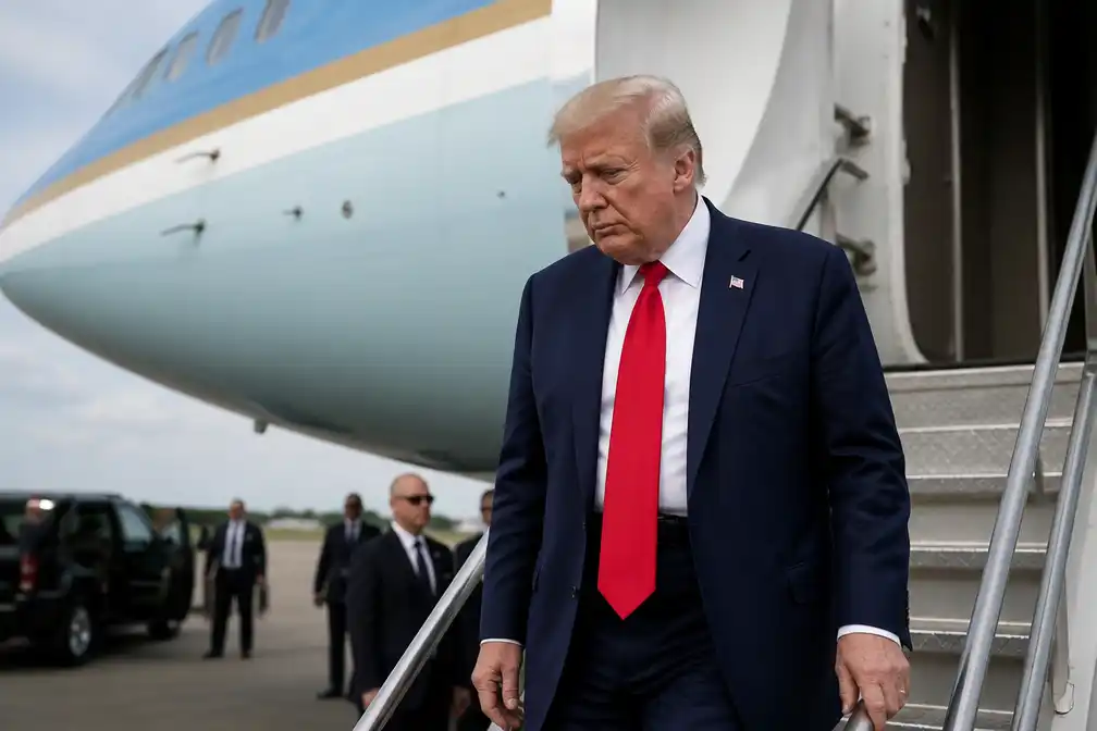 Trump bevestigt vliegtuigwissel in Turkije na dreiging