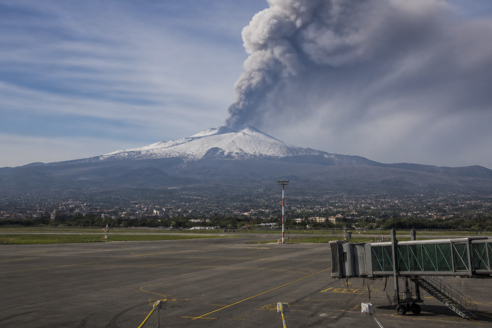 Luchthaven Catania tot donderdag dicht door uitbarsting Etna
