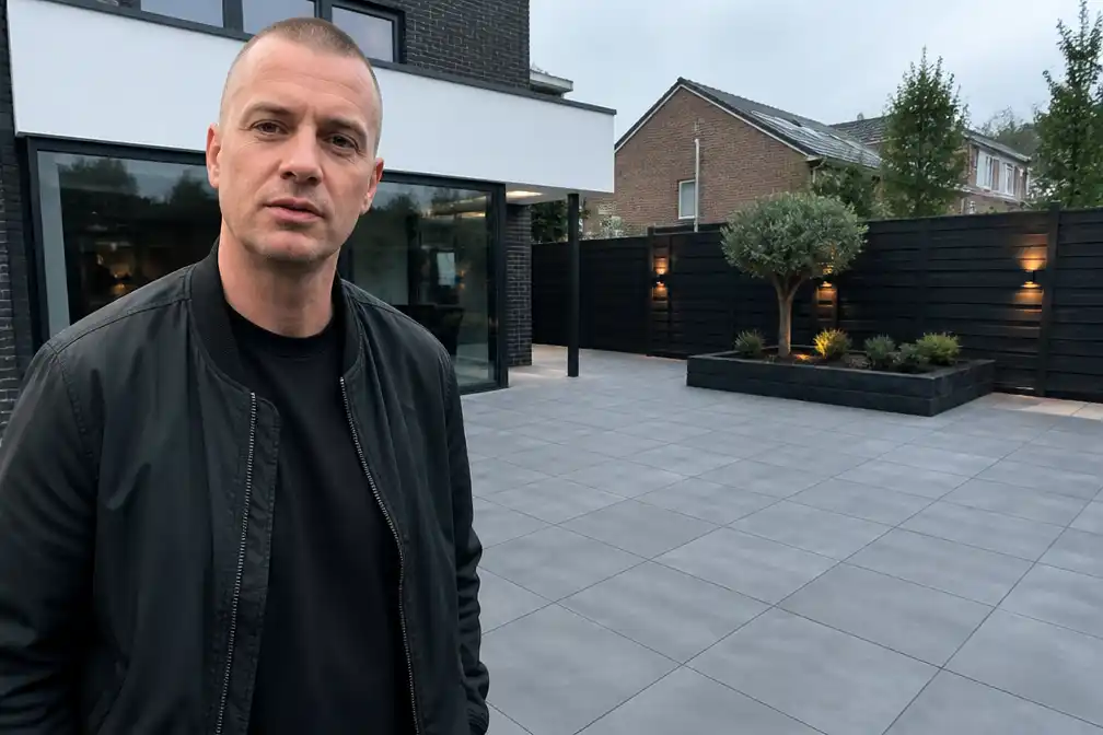 Rapper Lange Frans gaat viraal met betegelde tuin; aanleggers nuanceren beeld