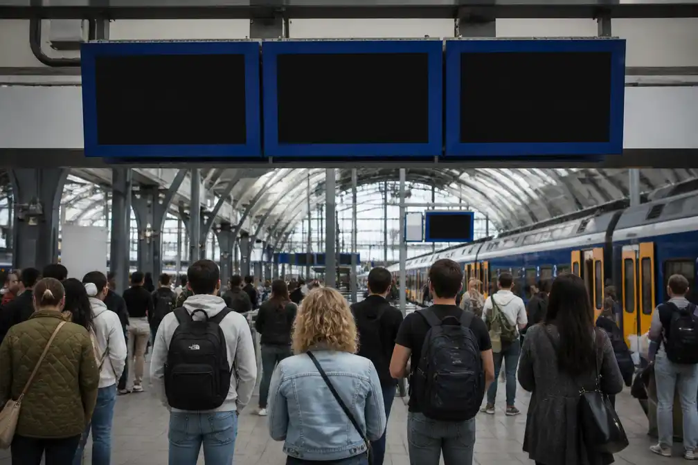Landelijke NS-storing: vertrekborden op stations in heel Nederland leeg