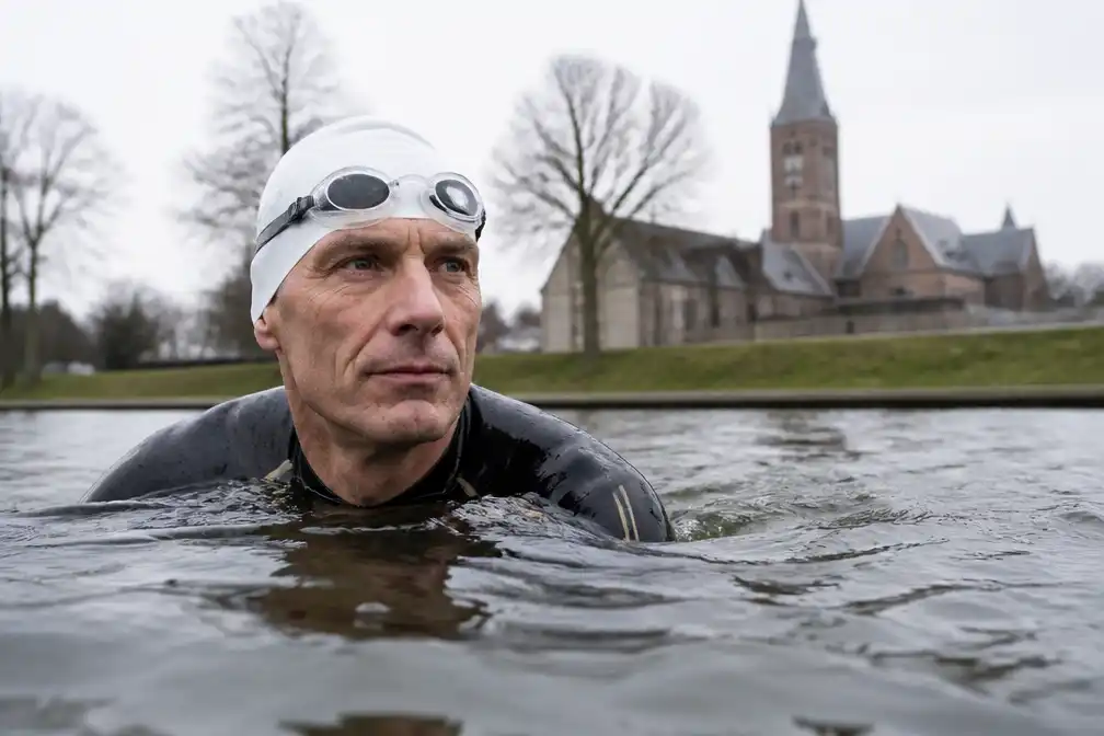 Maarten van der Weijden begint in Vught aan laatste 270 km zwemtocht