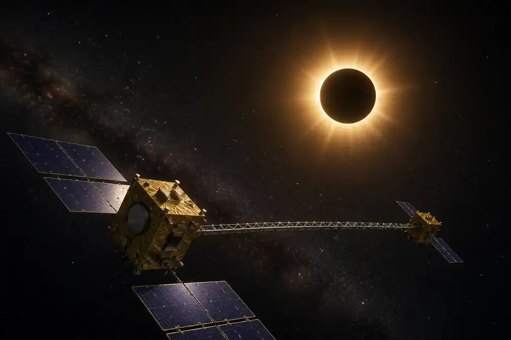 Belgische Proba-3-satellieten leggen dubbele zonsverduistering in de ruimte vast