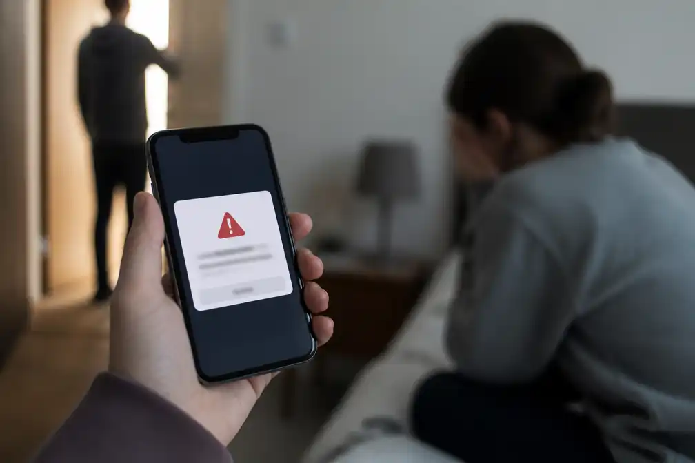 Noodalarm op telefoons brengt slachtoffers huiselijk geweld in gevaar, zeggen critici