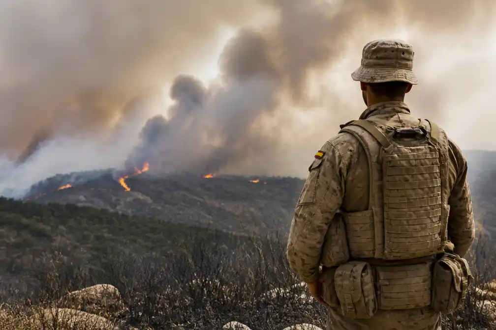 Militair van noodeenheid omgekomen bij natuurbrand in Aragón