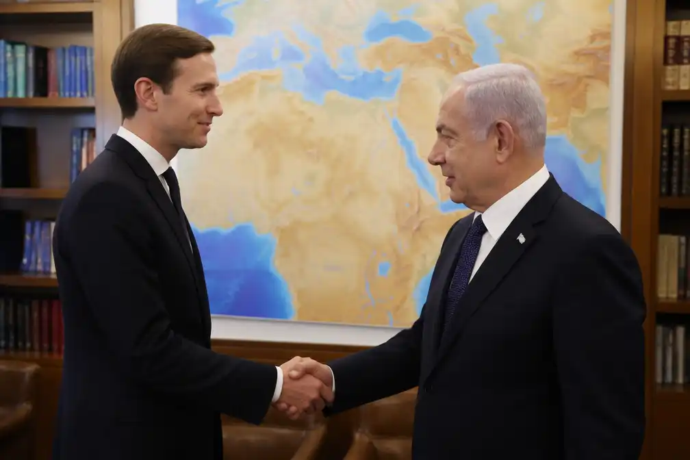 Kushner spreekt met Netanyahu in Jeruzalem over Gaza-vredesplan