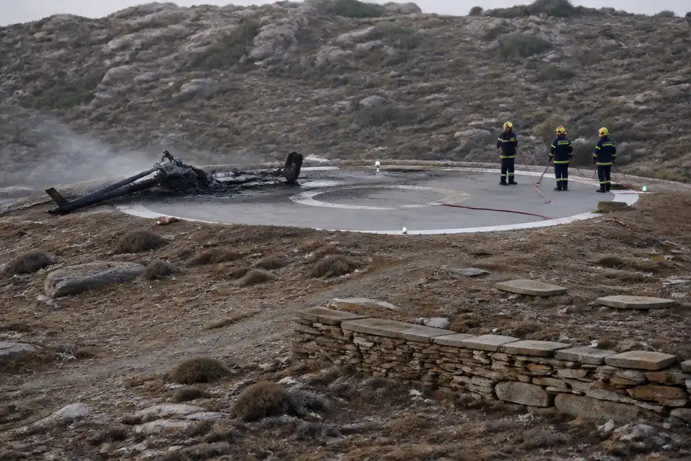 Drie doden bij helikoptercrash op Griekse eiland Sifnos