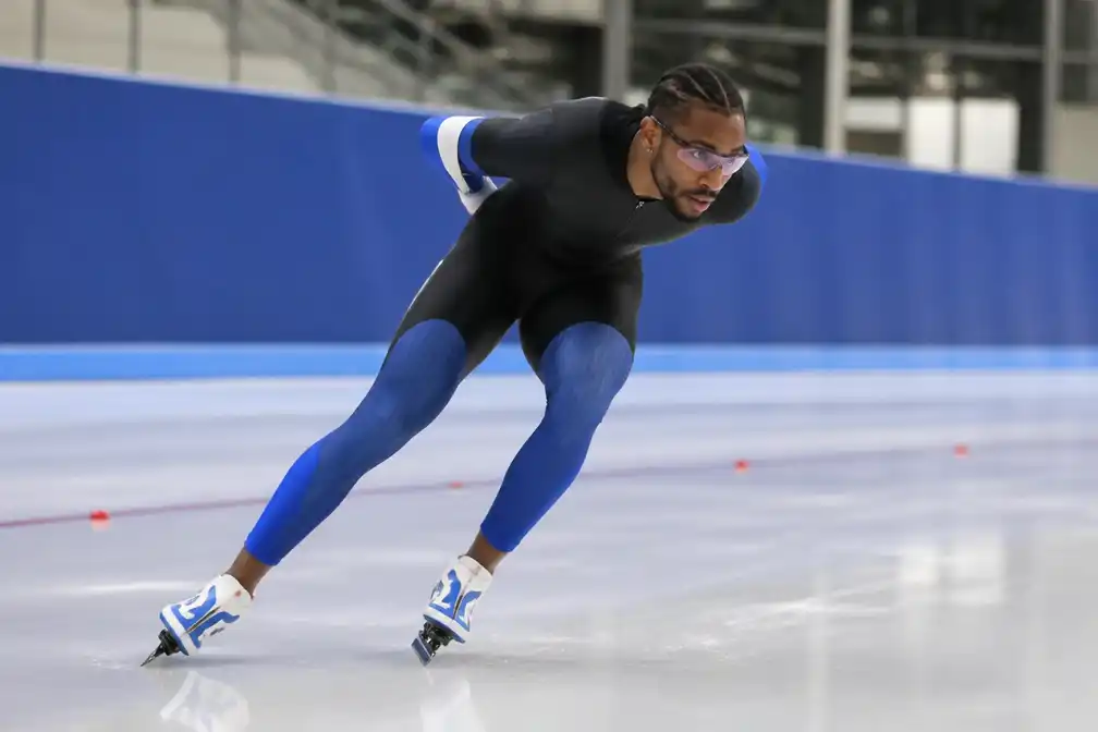 Schaatser Dai Dai N'tab verlengt contract bij Team IKO-X2O
