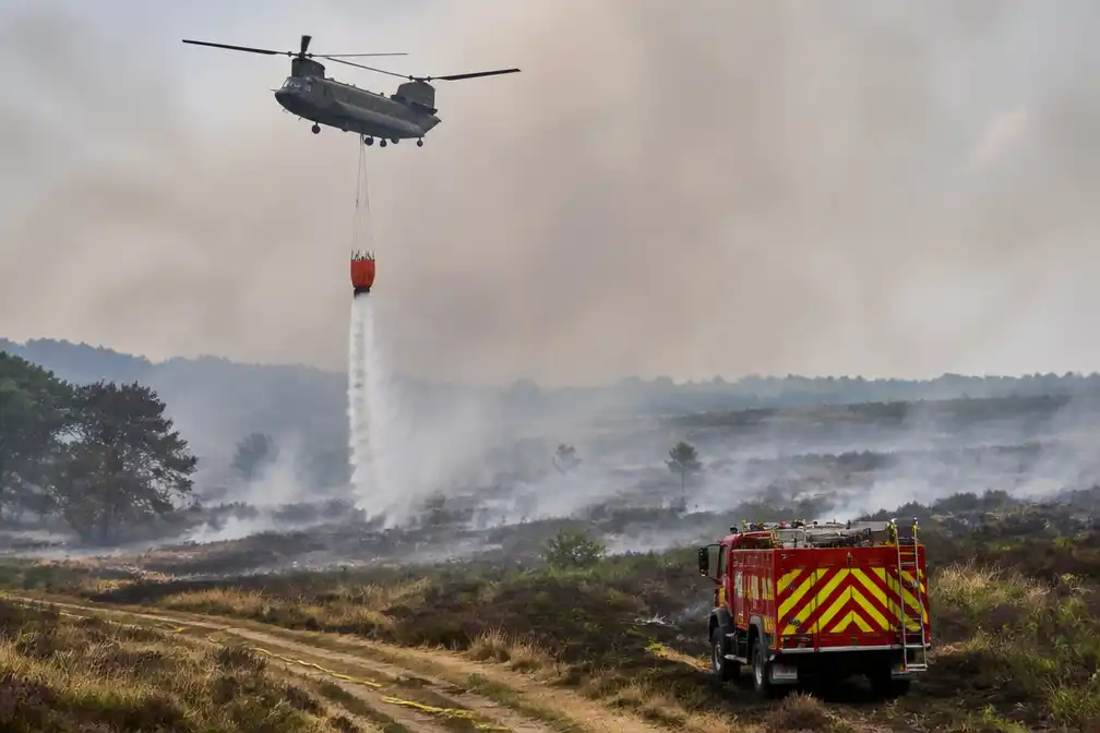 Chinooks niet meer nodig bij natuurbrand Hoge Venen; situatie verbetert