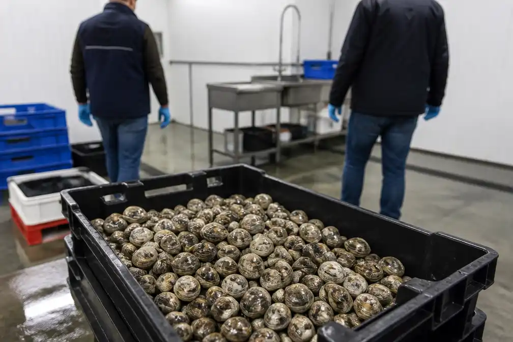 NVWA neemt 100 kilo illegaal gevangen tapijtschelpen in beslag in Zeeland