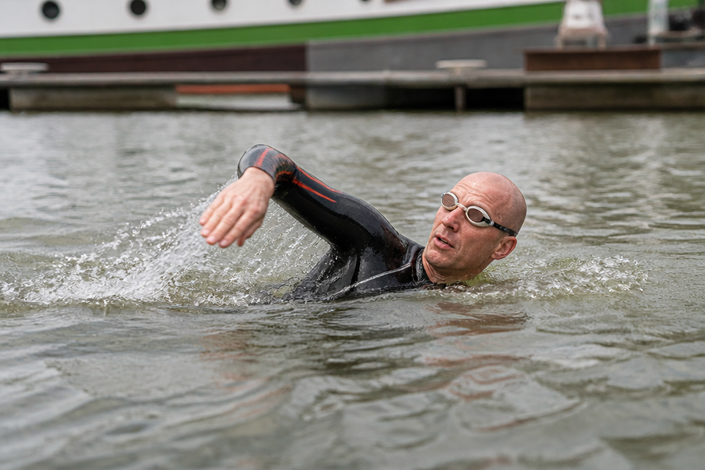 Van der Weijden stelt chequeoverhandiging uit na gestaakte zwemtocht