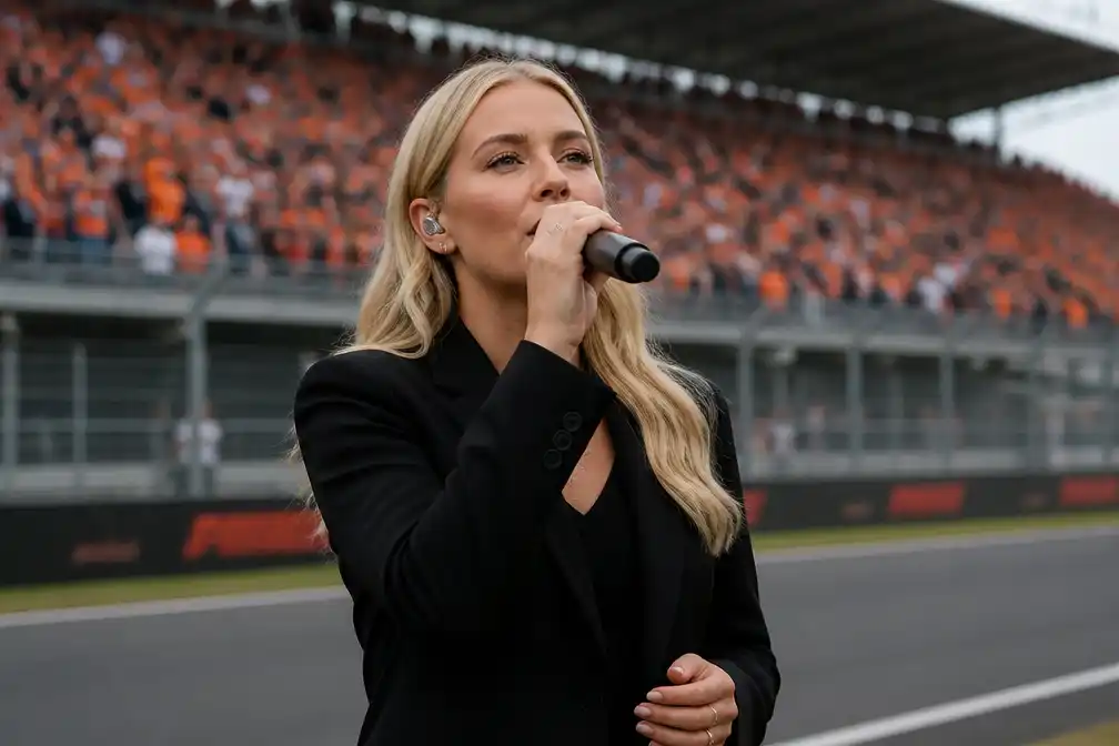 Davina Michelle: Wilhelmus zingen op Dutch Grand Prix onvergetelijk
