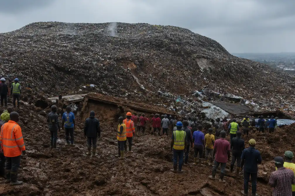 Instorting vuilnisbelt in Conakry eist 30 levens, zegt regering