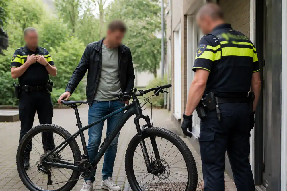 Bestolen mountainbiker haalt fiets op in Eindhoven; verkoper aangehouden