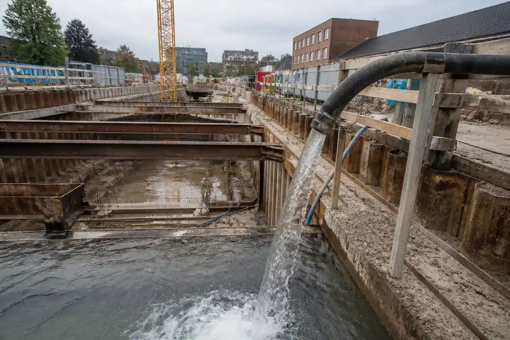 Meer dan 250.000 liter grondwater van bouwwerf hergebruikt in Wilsele-Putkapel