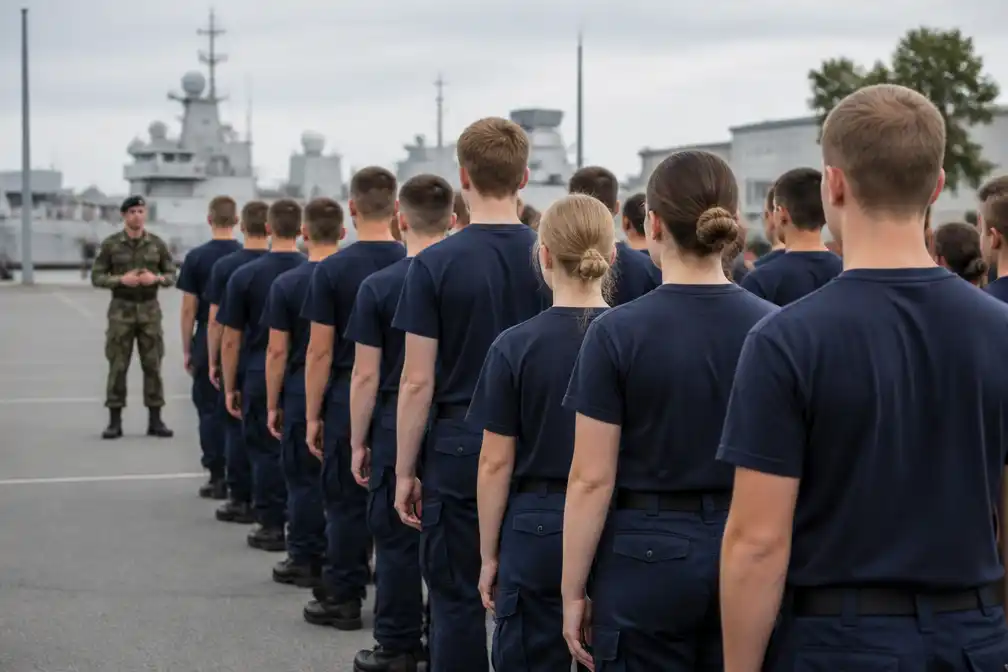 Eerste 50 jongeren starten vrijwillig dienstjaar op marinekazerne in Brugge