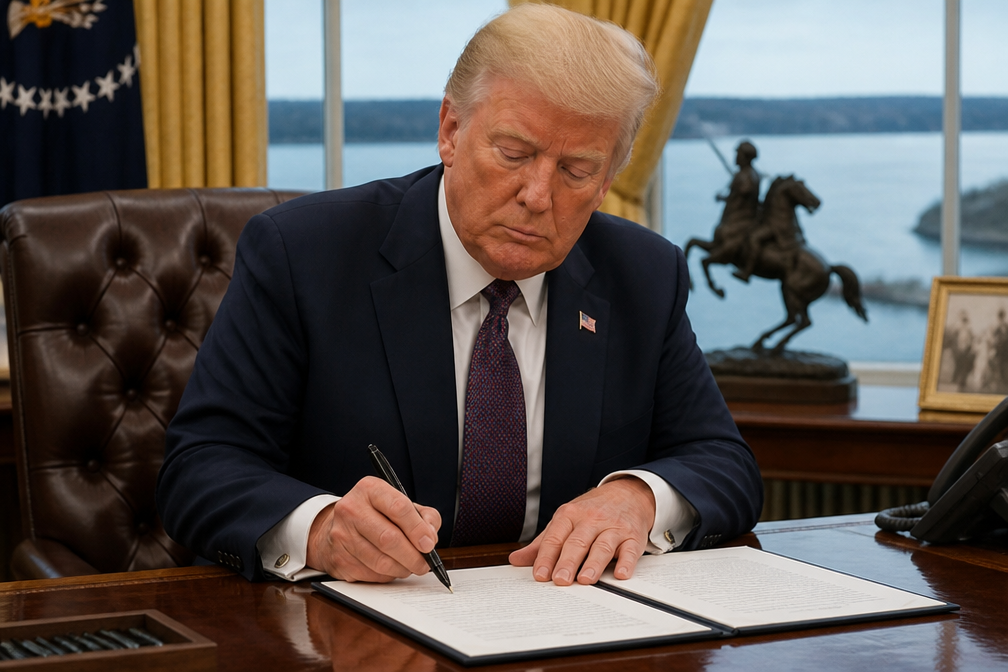 Trump hernoemt Ontariomeer per decreet tot Lake America