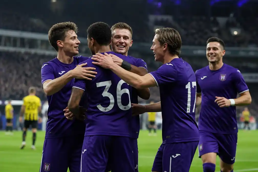 Anderlecht verzekert zich van Europa League na ruime zege tegen Kairat Almaty