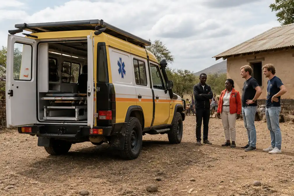 Zonne-ambulance van Eindhovense studenten werkt goed bij test in Kenia