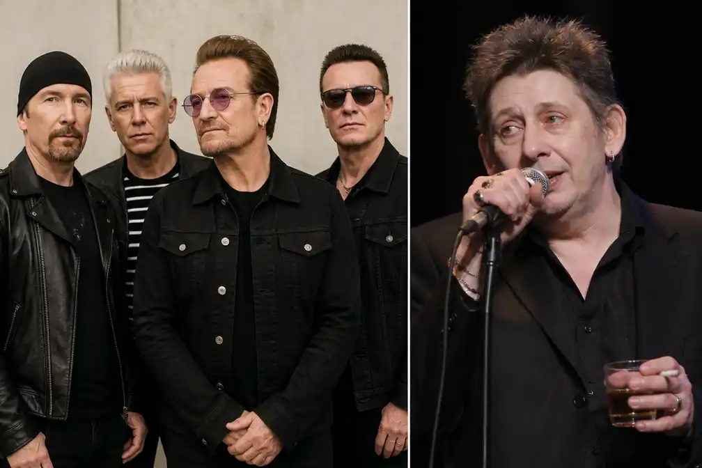 U2 brengt Pogues-cover 'Yeah, Yeah, Yeah, Yeah, Yeah' uit voor Shane MacGowan