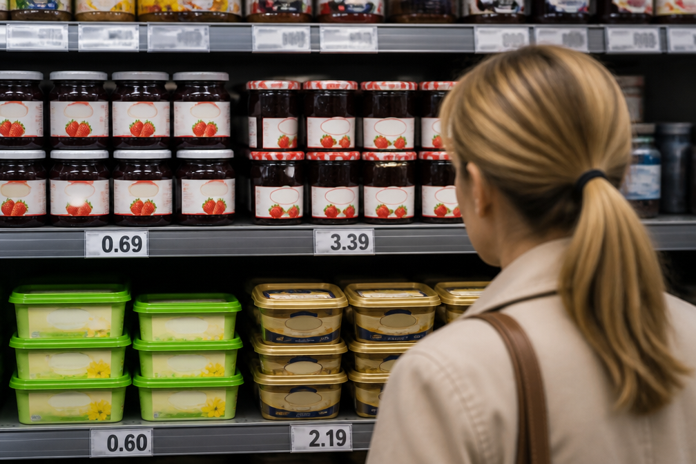 Huismerk aardbeienjam 69 cent, A-merk 3,39 euro: felle prijzenoorlog