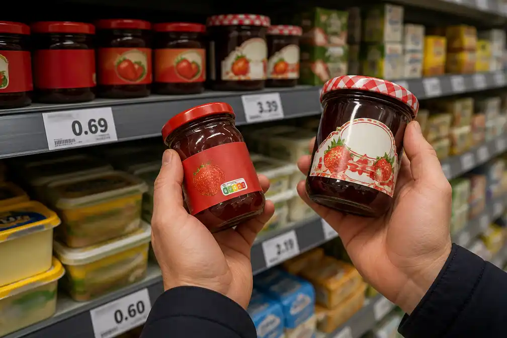 Huismerk aardbeienjam 69 cent, A-merk 3,39 euro: felle prijzenoorlog