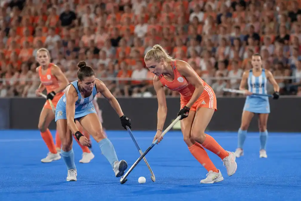 Nederlandse hockeyvrouwen in WK-finale tegen Argentinië in Amstelveen