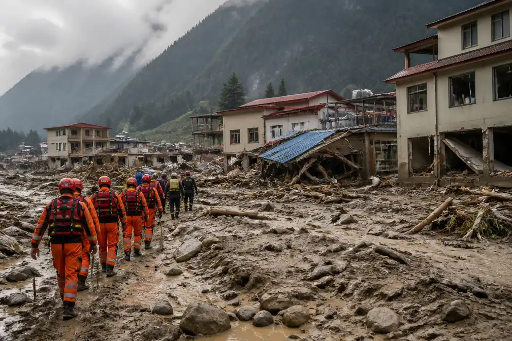 Dodental overstromingen Nepal-Tibet boven 750; 261 buitenlanders vermist in Tibet