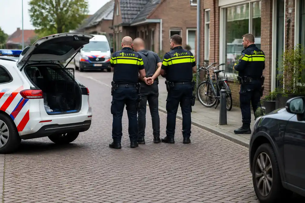 Politie lost schoten bij aanhouding mogelijk bewapende man in Bunschoten-Spakenburg
